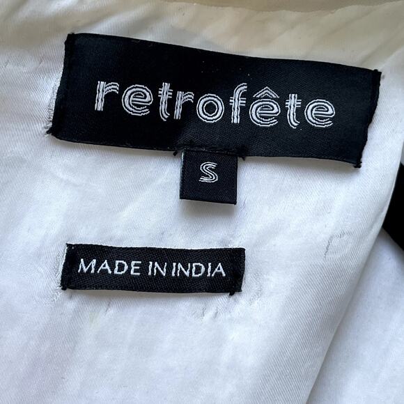 Retrofete Camille Dress Sequin Chiffon Maxi White Embellished Long Sleeve Gown S - Picture 11 of 15